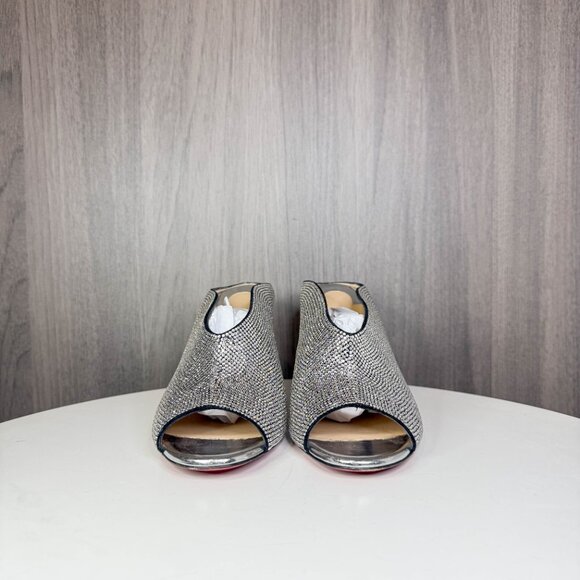 Louboutin Ice Bear Swarovski strass mules - Picture 3 of 11